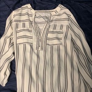 Maurice’s small striped zipper blouse